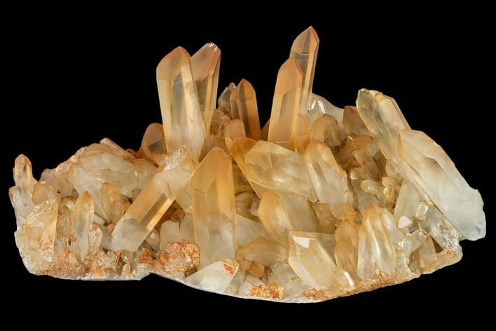 Tangerine Quartz Crystal Cluster - Madagascar #115654